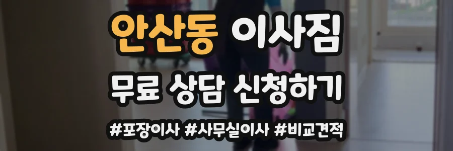 안산동 이사짐