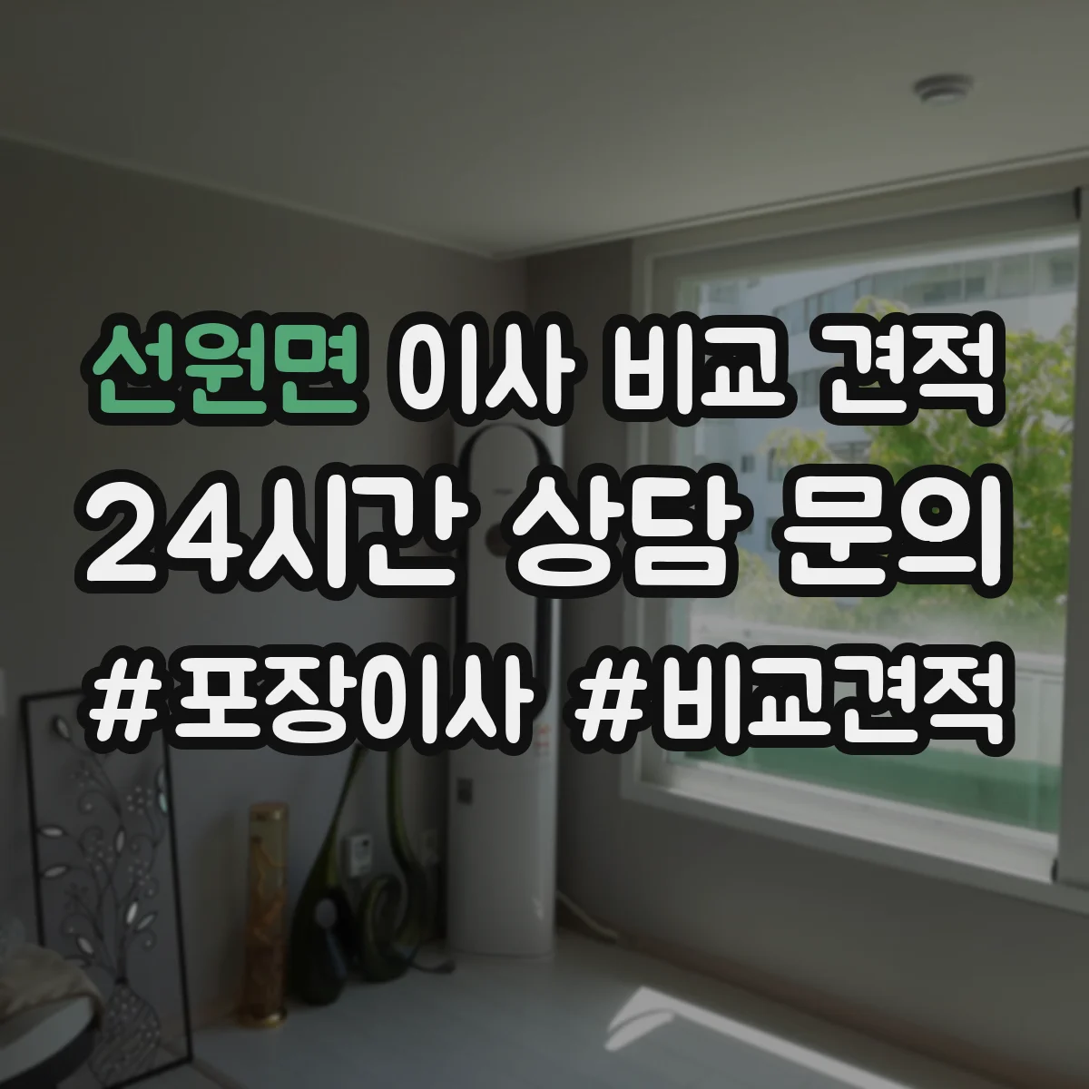 선원면 이사 비교 견적