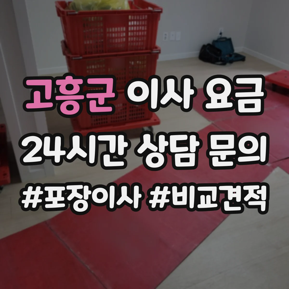 고흥군 이사 요금