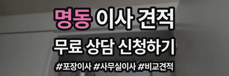 명동 이사 견적