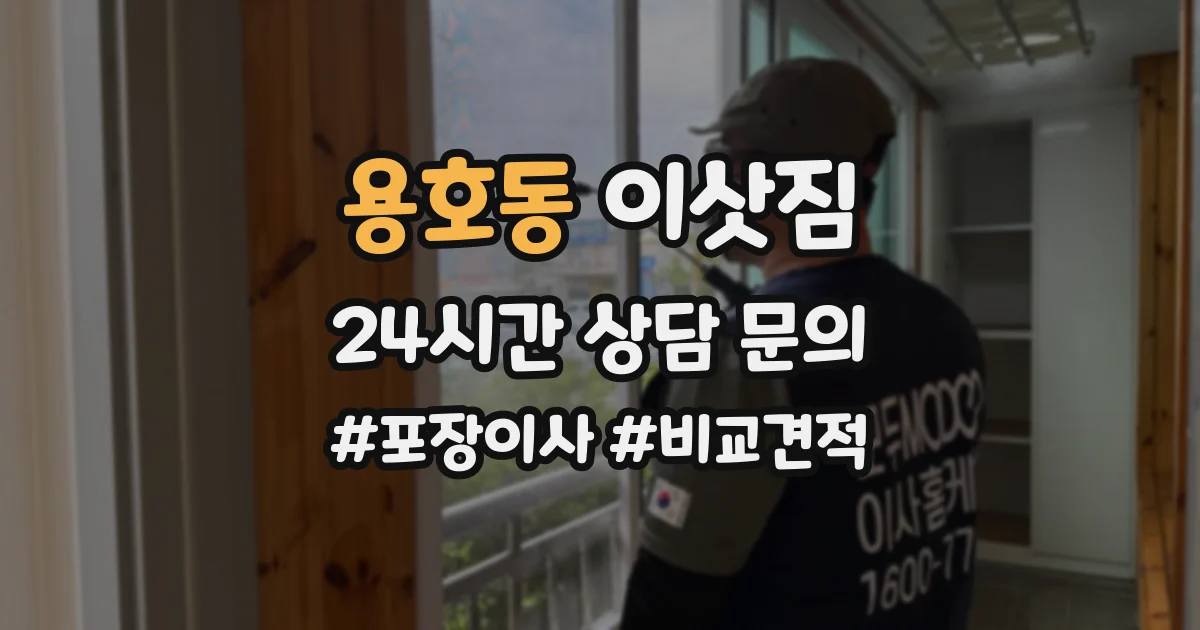 용호동 이삿짐