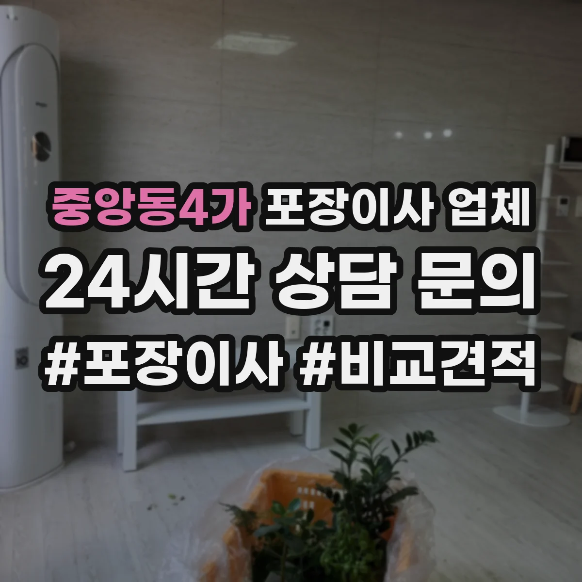 중앙동4가 포장이사 업체
