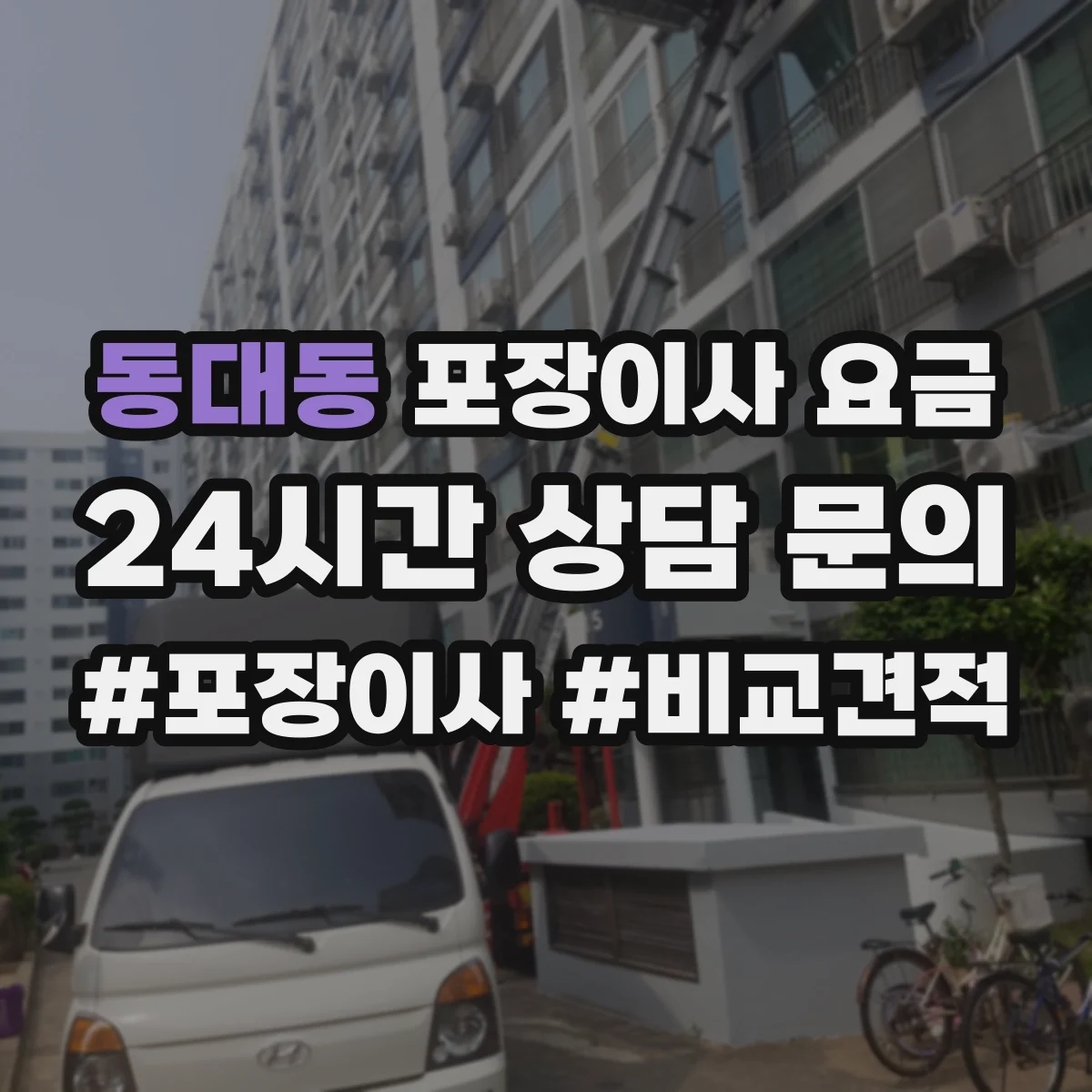 동대동 포장이사 요금