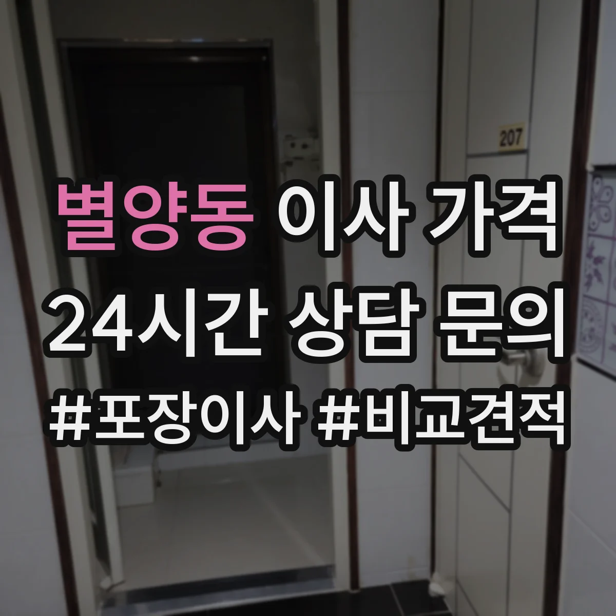 별양동 이사 가격