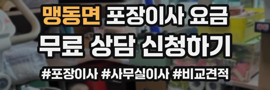 맹동면 포장이사 요금