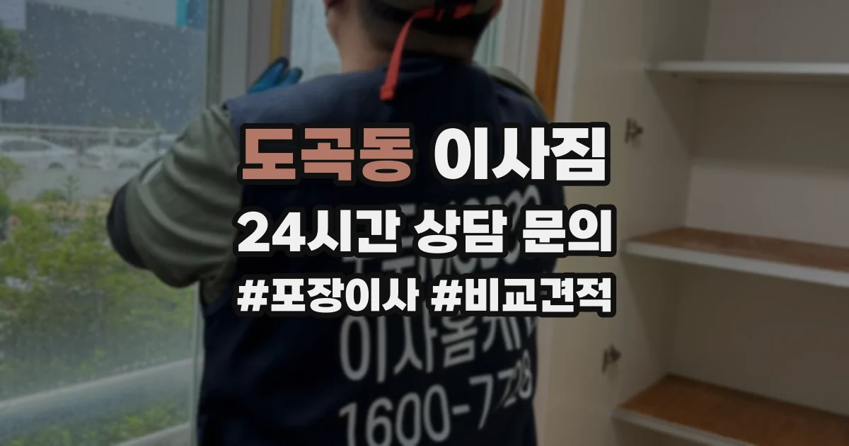 도곡동 이사짐
