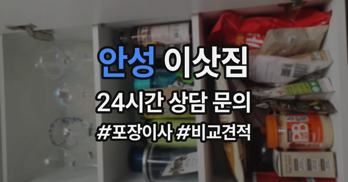 안성 이삿짐