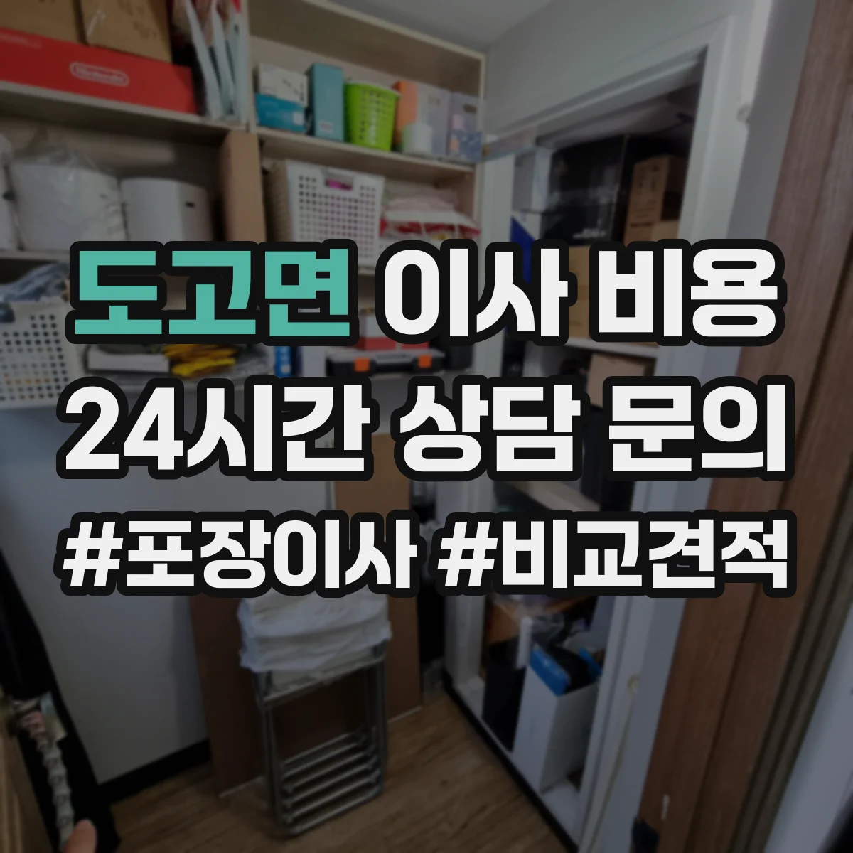 도고면 이사 비용