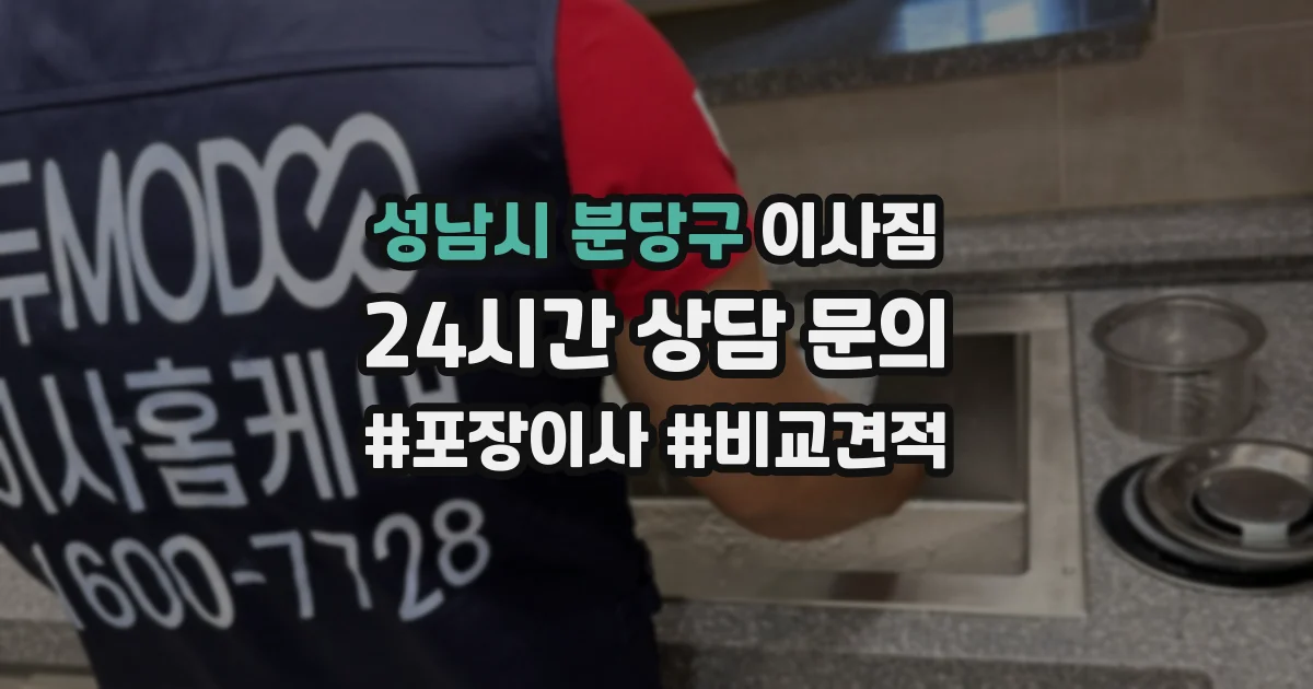 성남시 분당구 이사짐