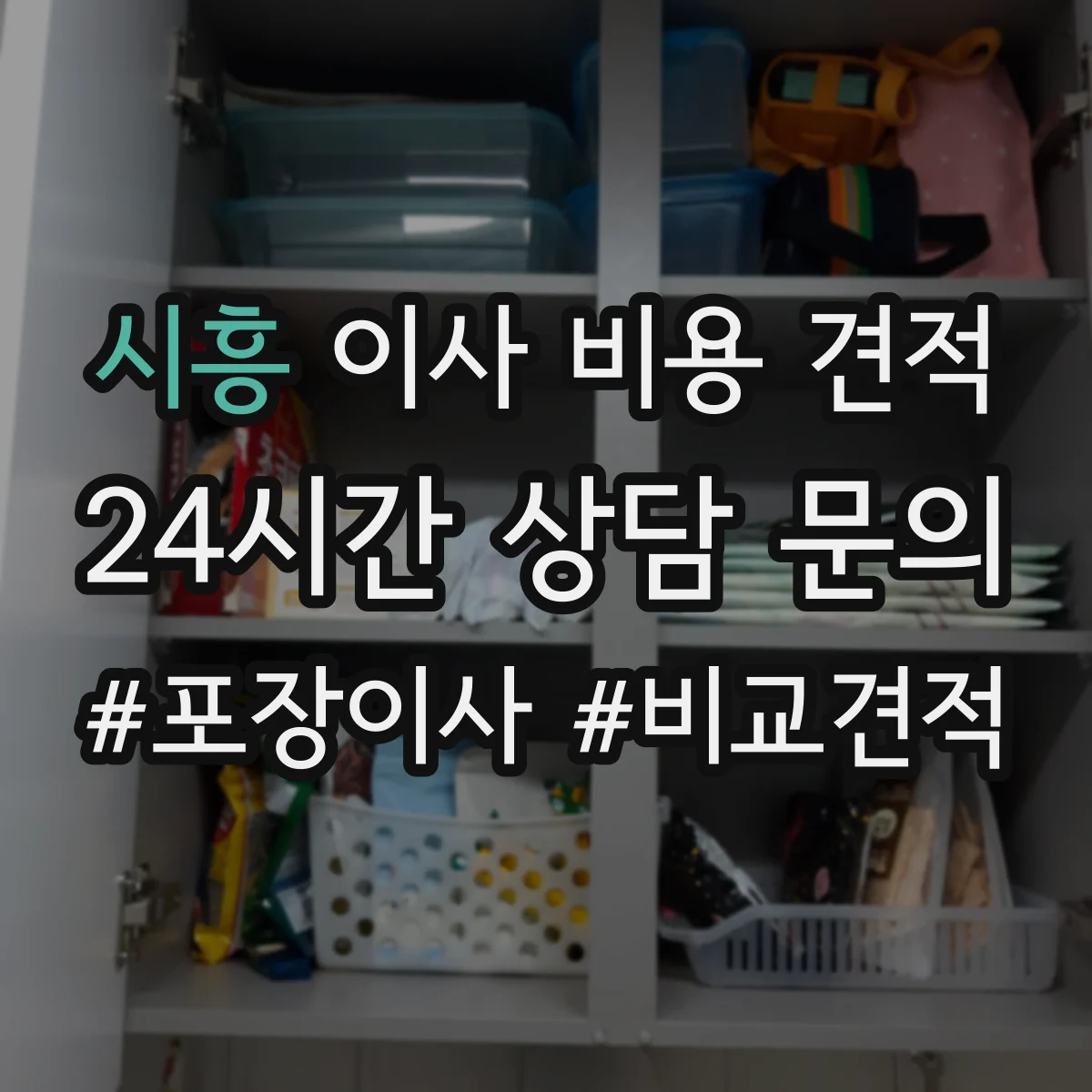 시흥 이사 비용 견적