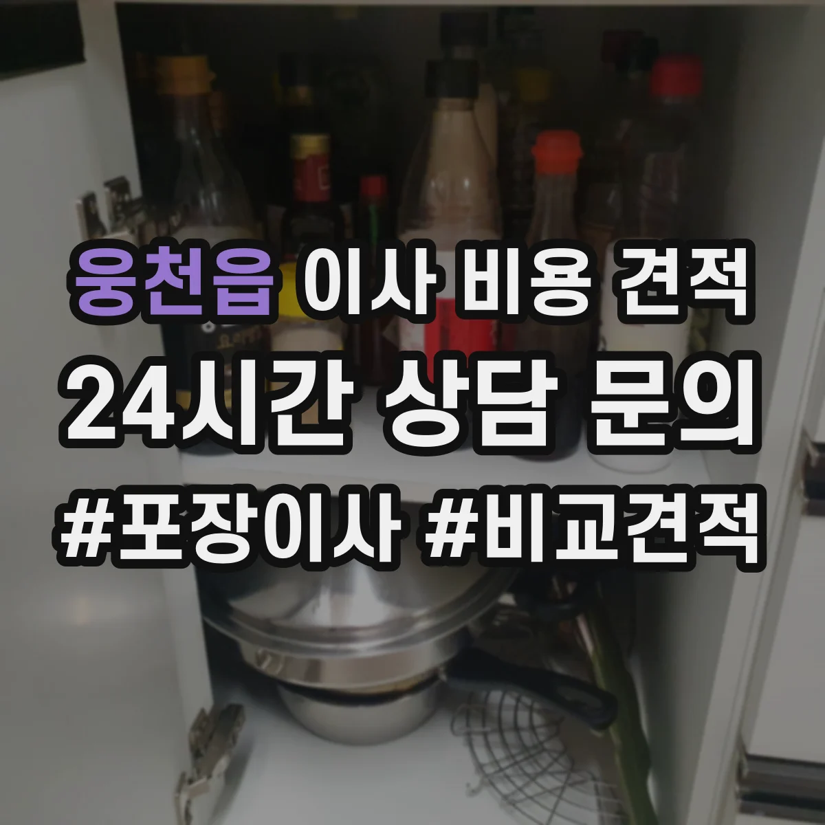 웅천읍 이사 비용 견적