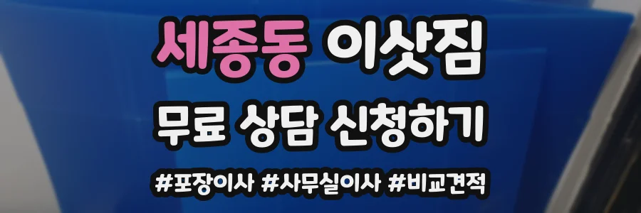 세종동 이삿짐