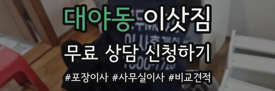 대야동 이삿짐