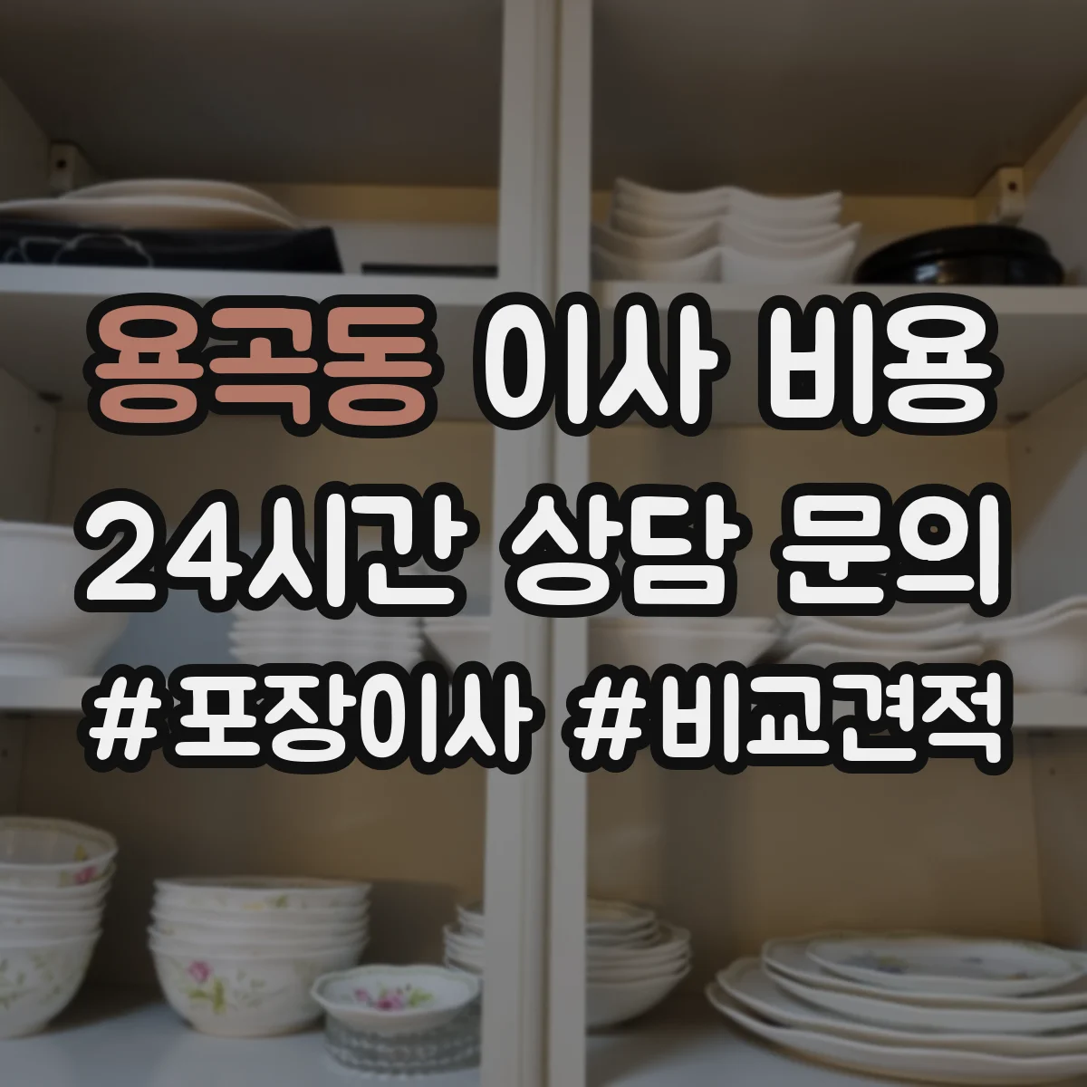 용곡동 이사 비용