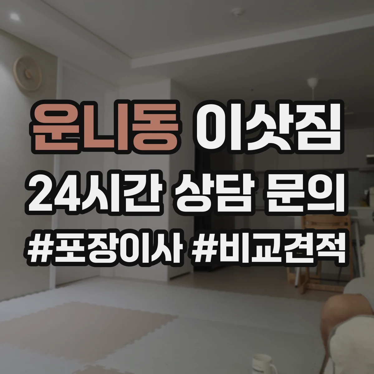 운니동 이삿짐
