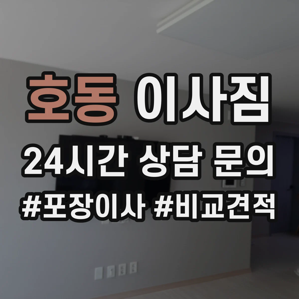호동 이사짐