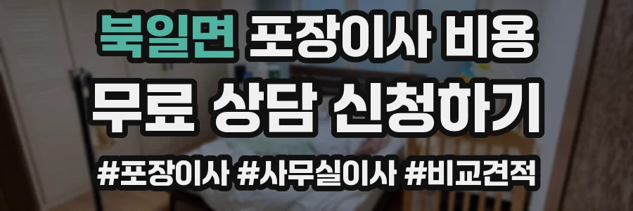 북일면 포장이사 비용