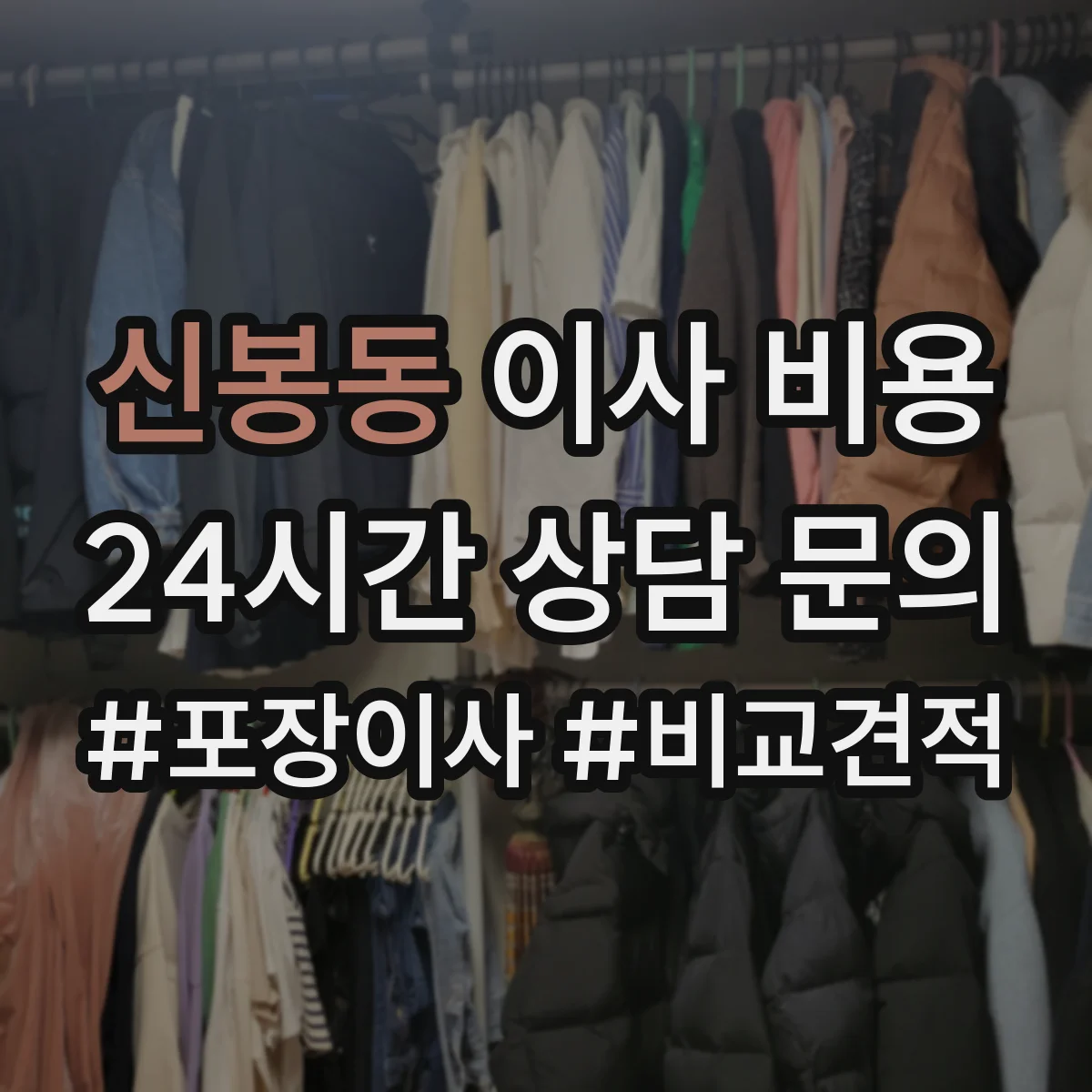 신봉동 이사 비용
