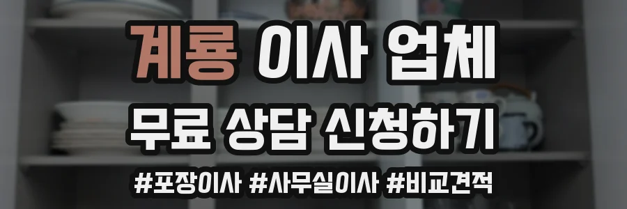 계룡 이사 업체