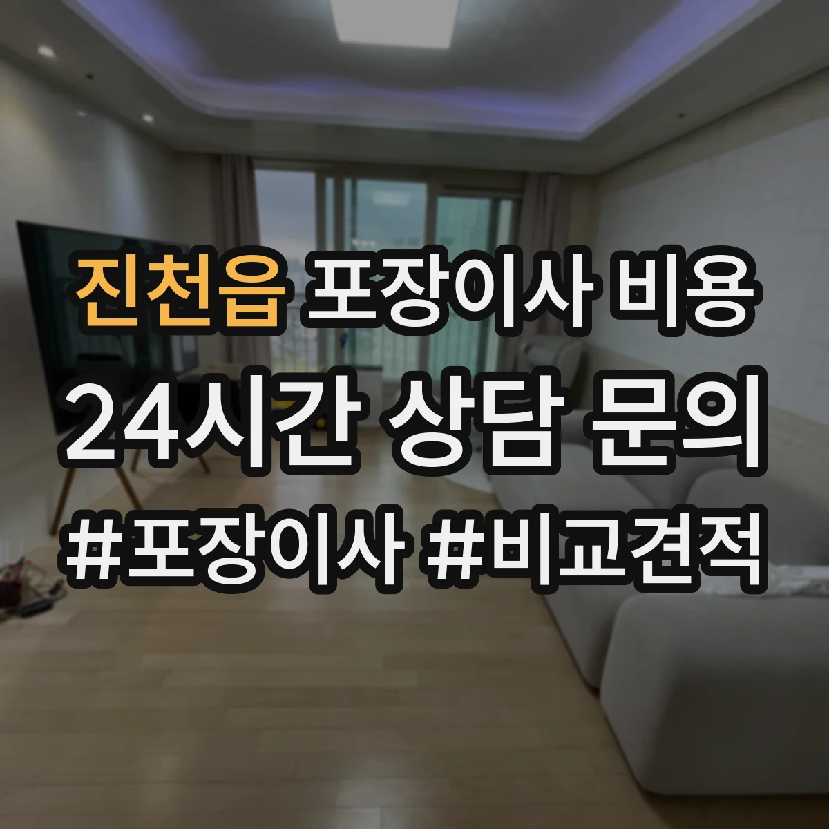 진천읍 포장이사 비용