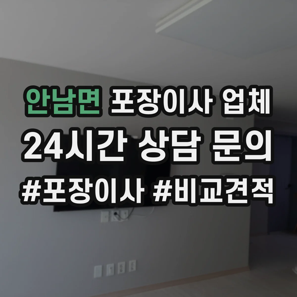 안남면 포장이사 업체