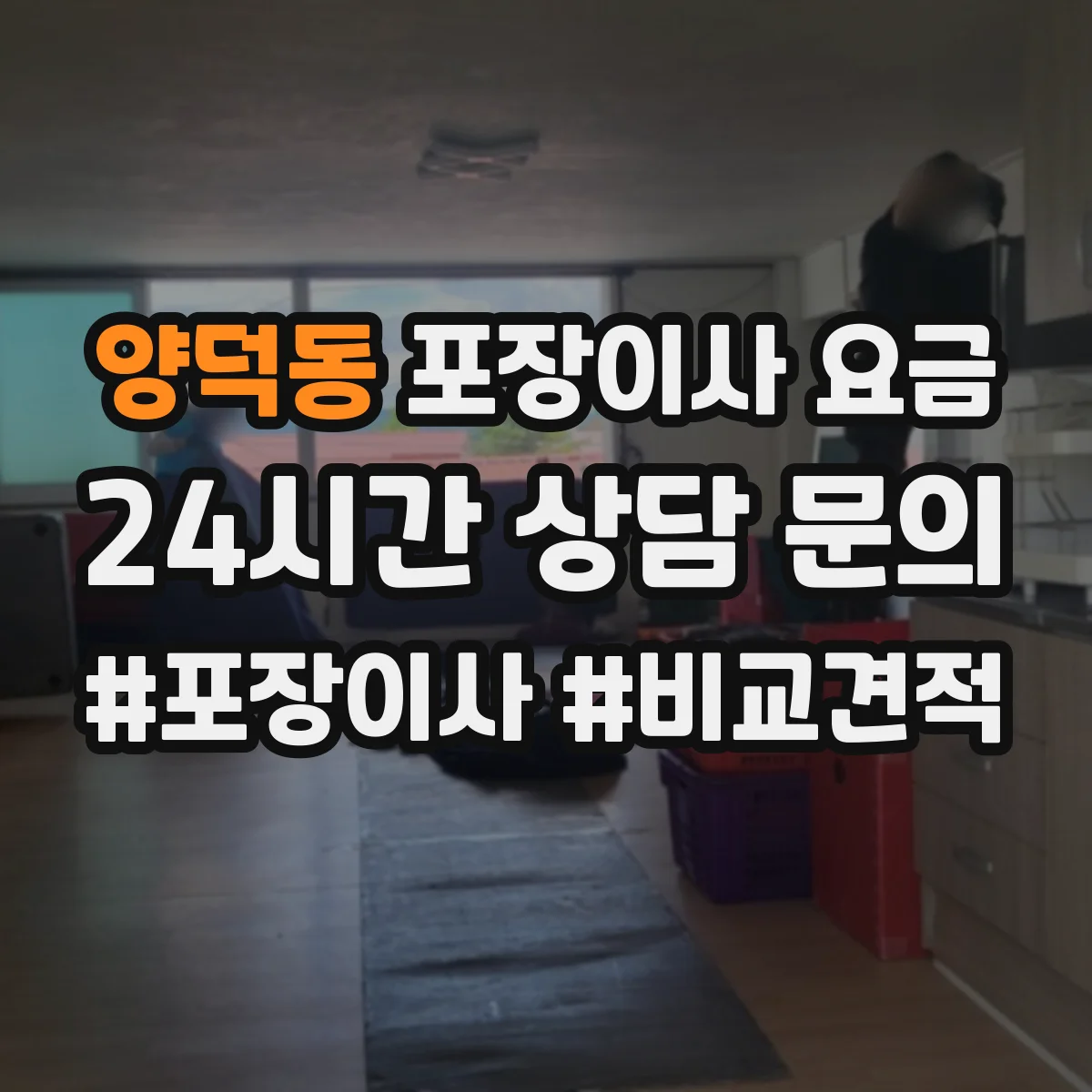 양덕동 포장이사 요금