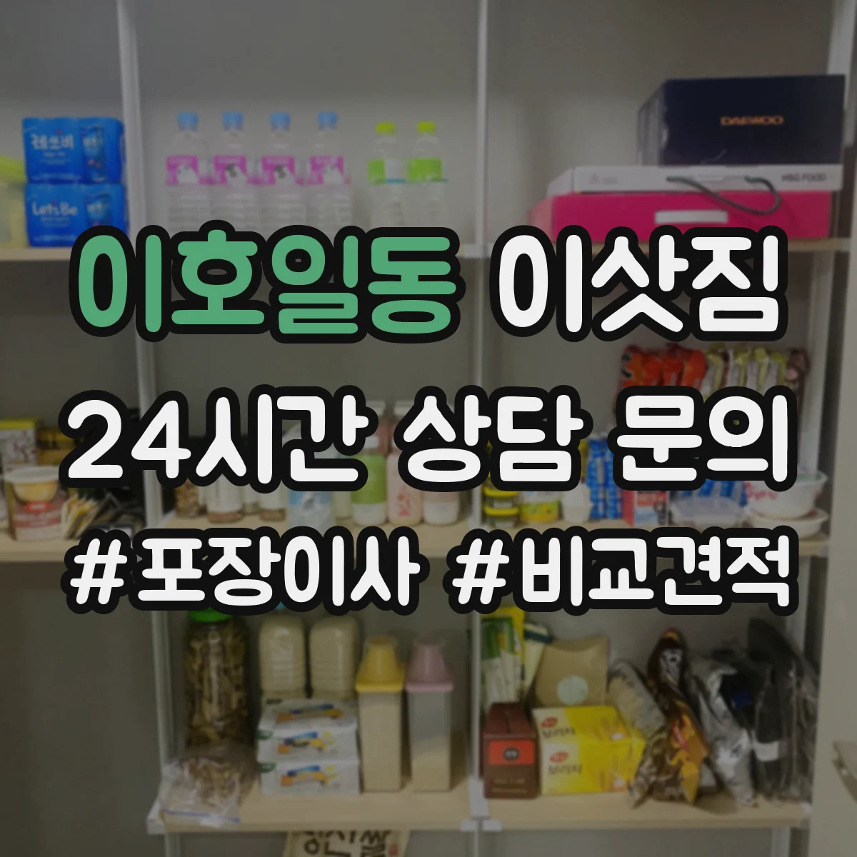 이호일동 이삿짐