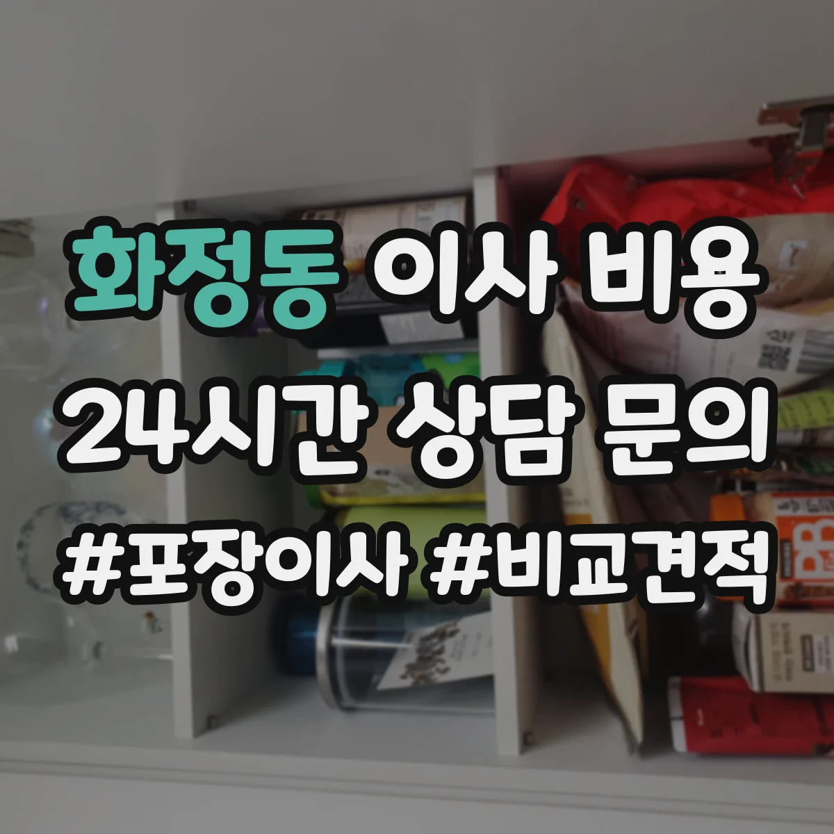 화정동 이사 비용