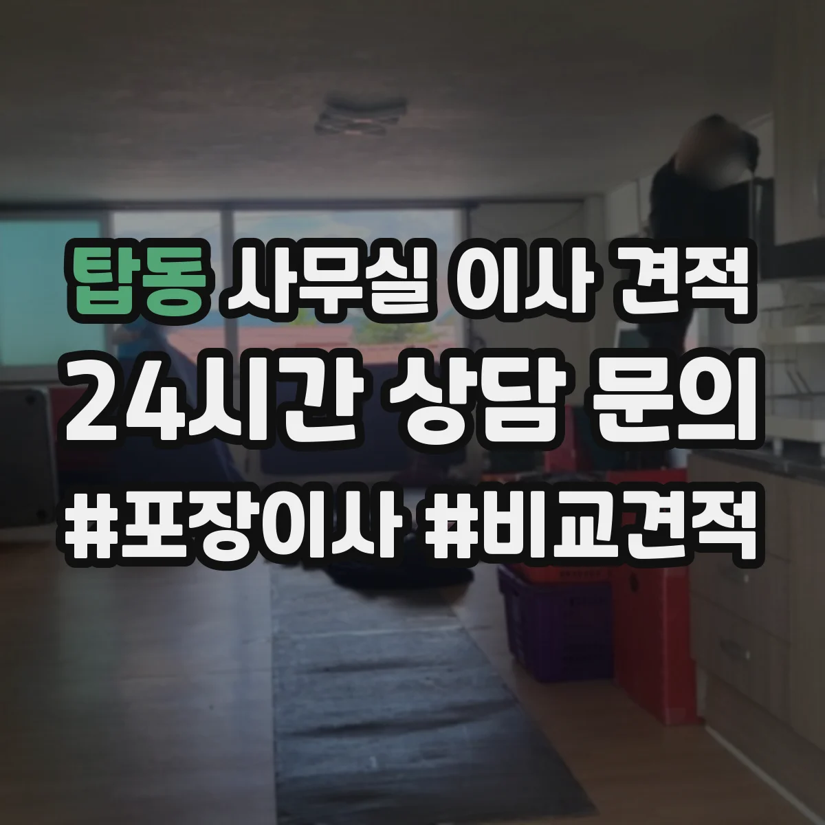 탑동 사무실 이사 견적