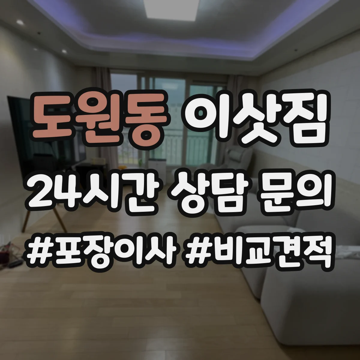 도원동 이삿짐