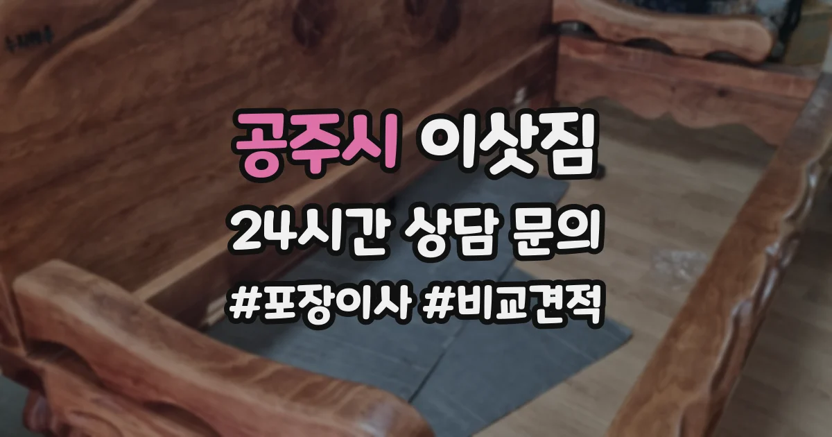 공주시 이삿짐
