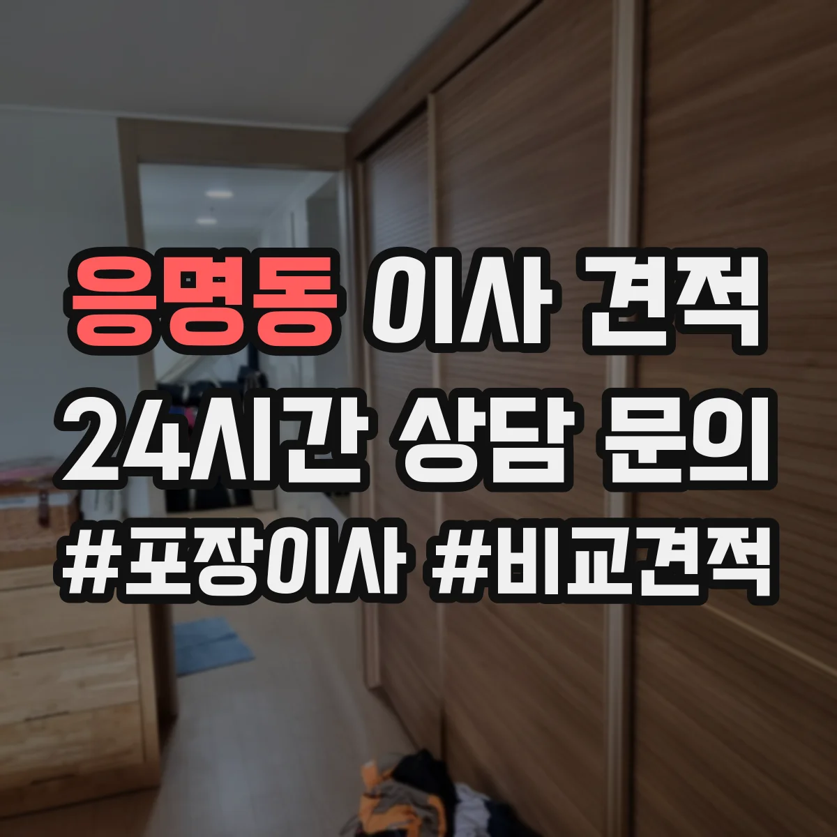 응명동 이사 견적