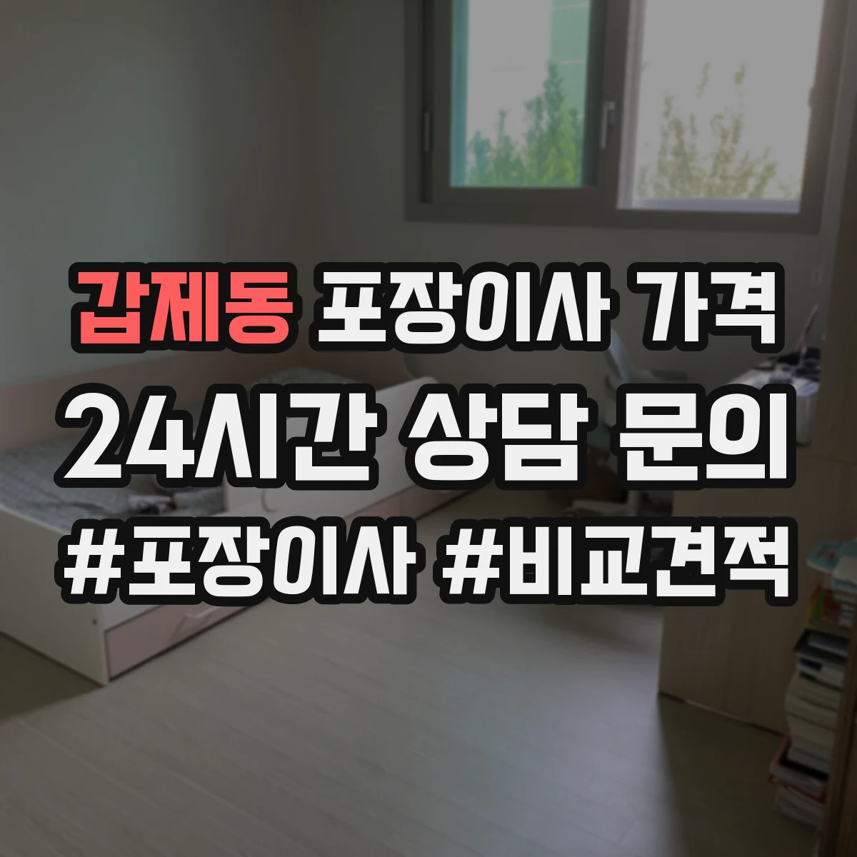 갑제동 포장이사 가격