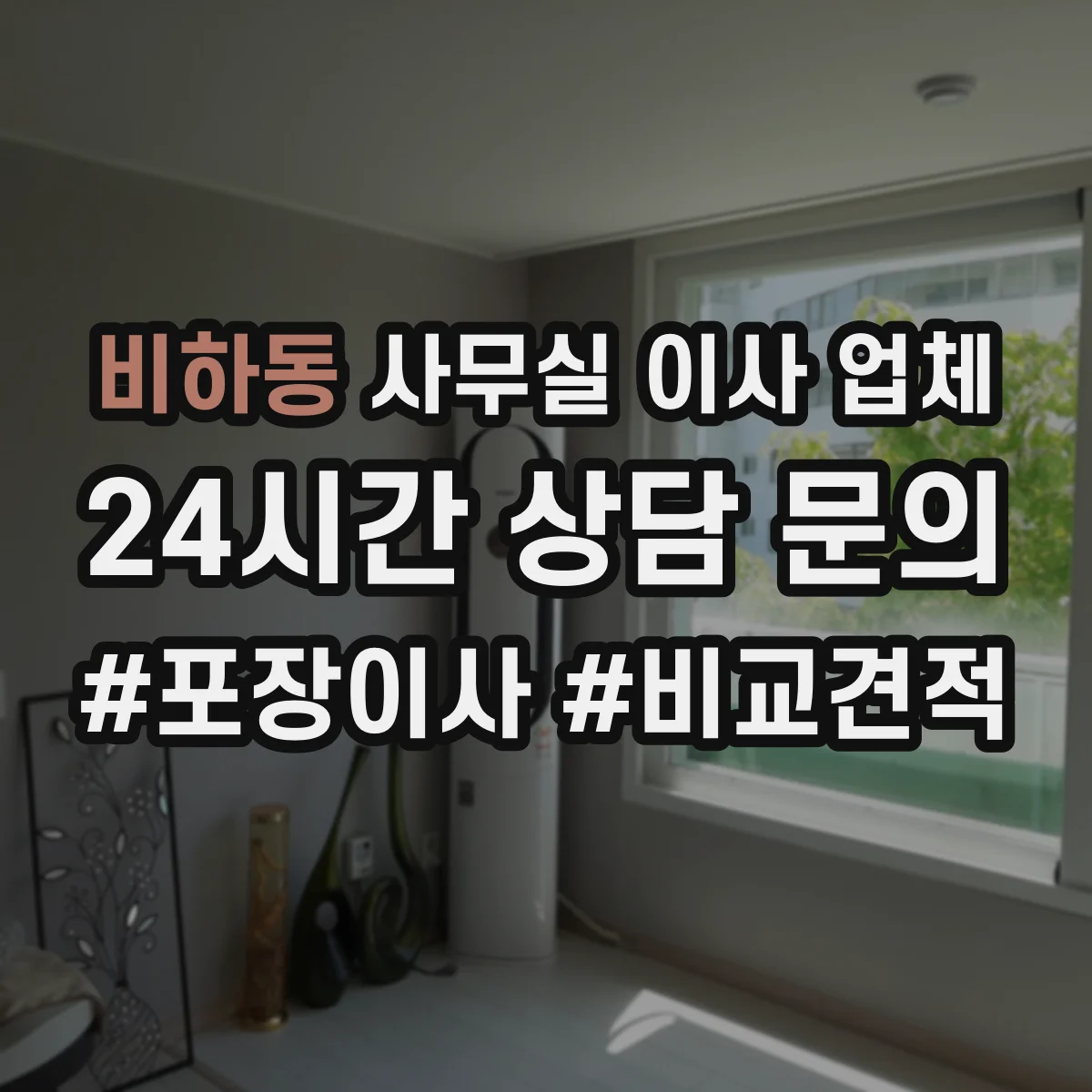 비하동 사무실 이사 업체