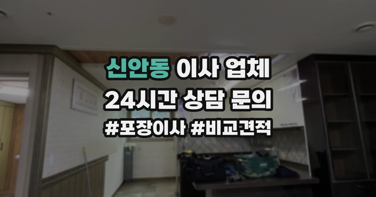 신안동 이사 업체