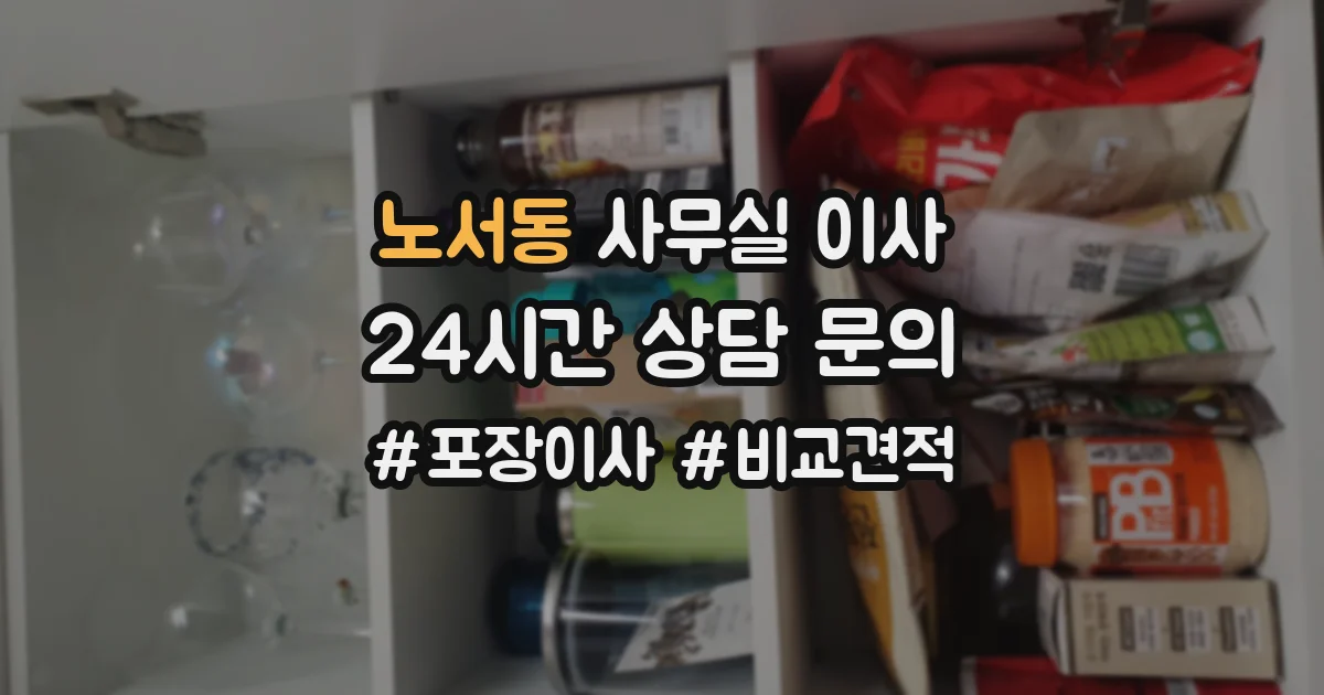 노서동 사무실 이사