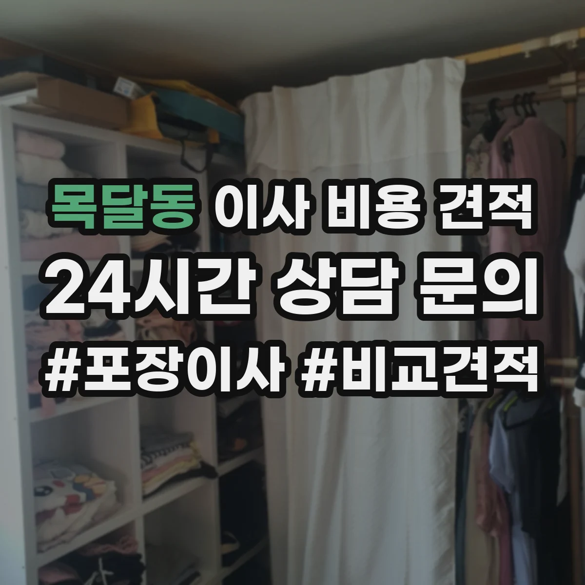 목달동 이사 비용 견적