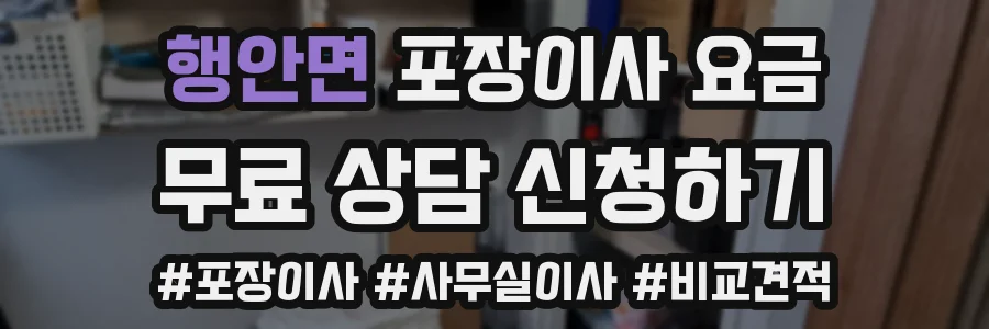행안면 포장이사 요금