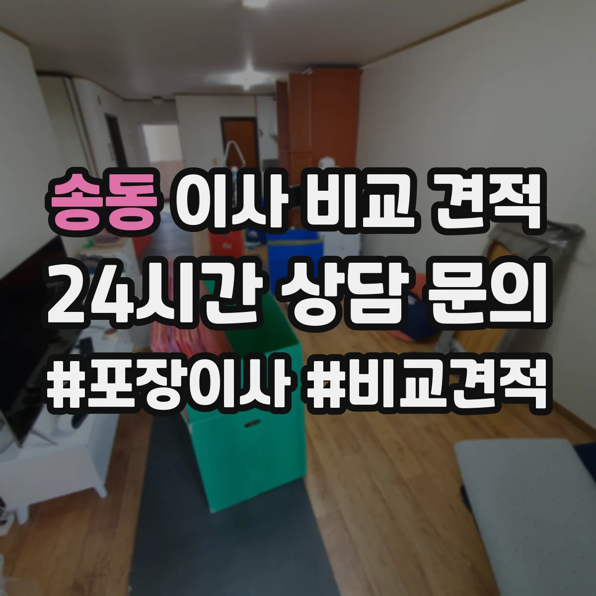 송동 이사 비교 견적