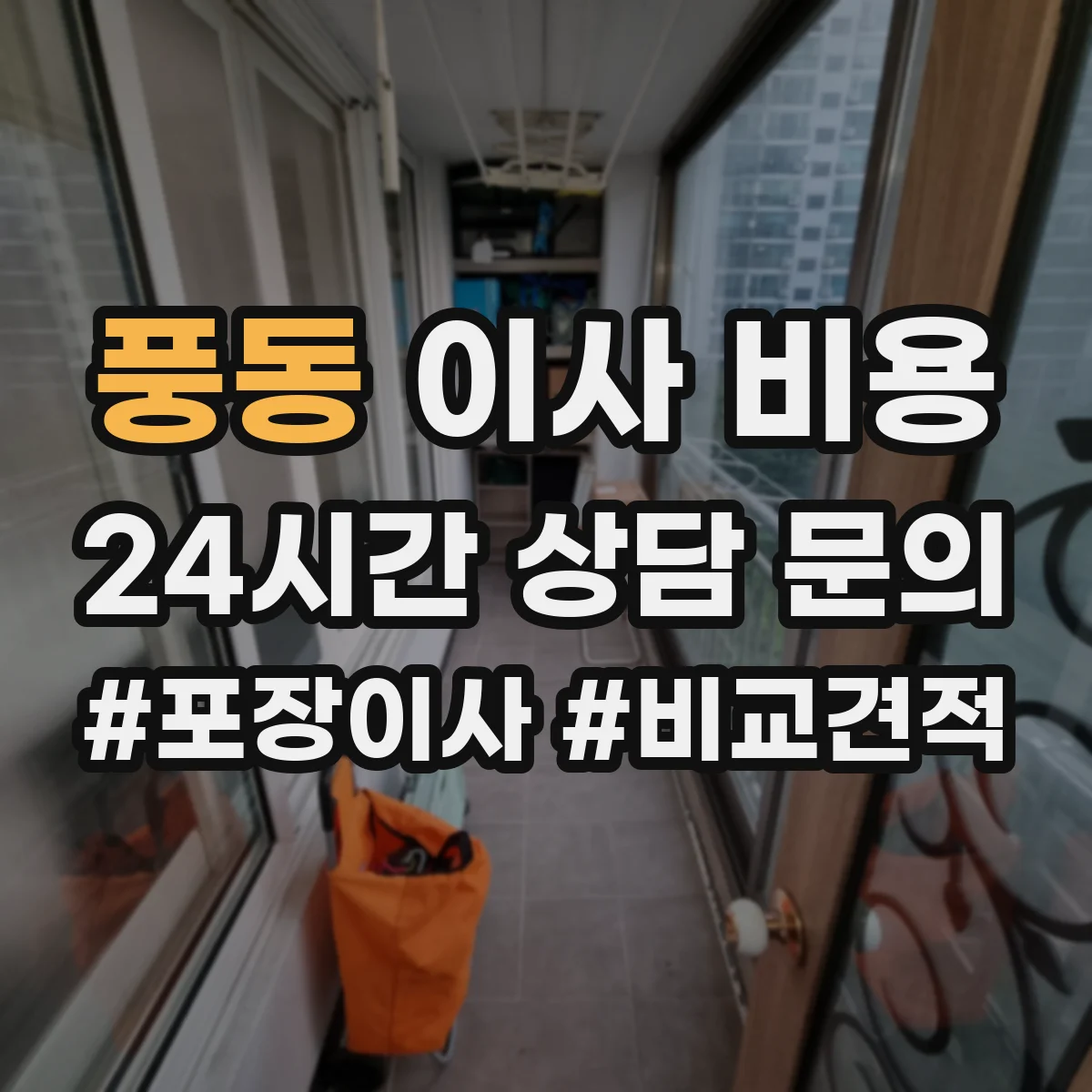 풍동 이사 비용