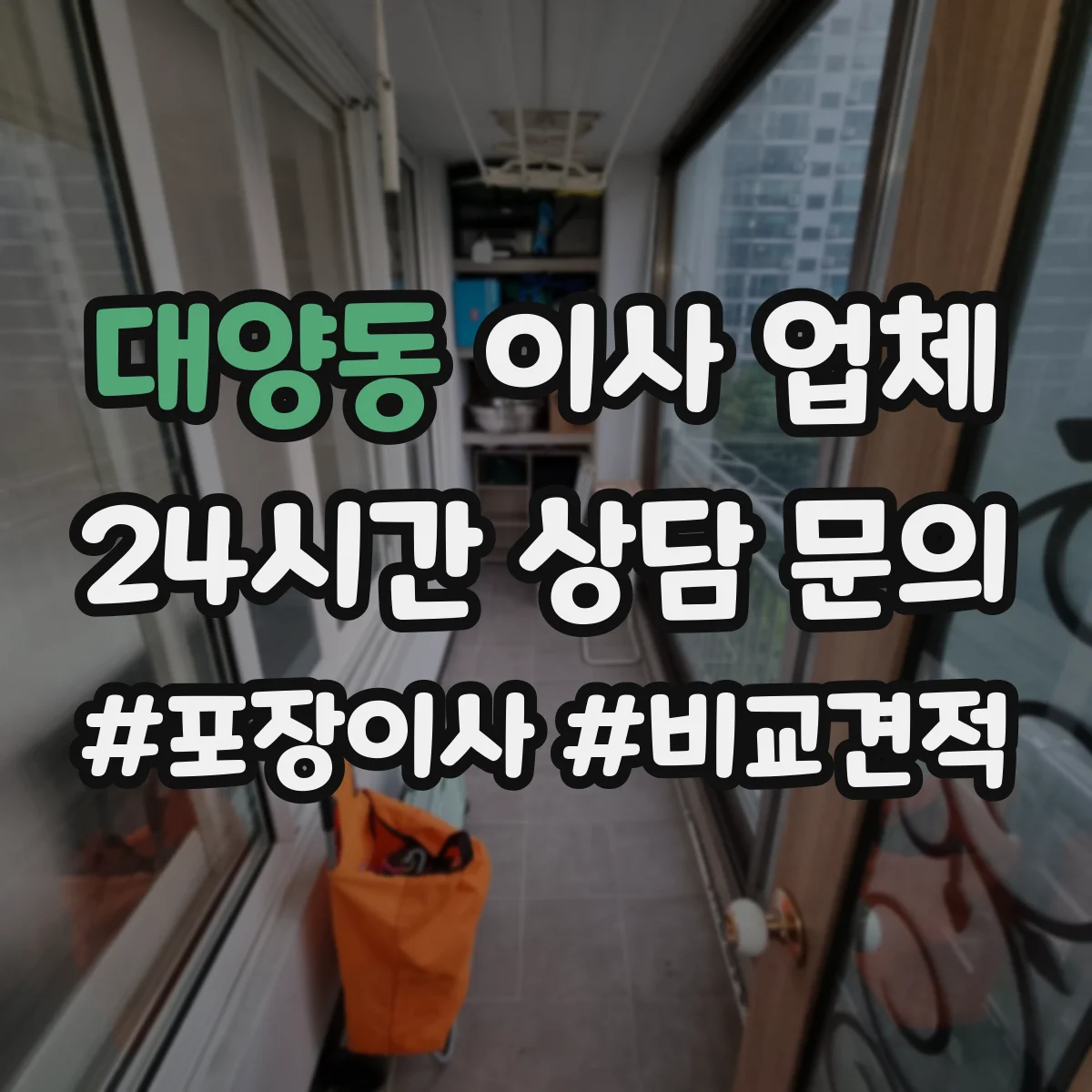 대양동 이사 업체