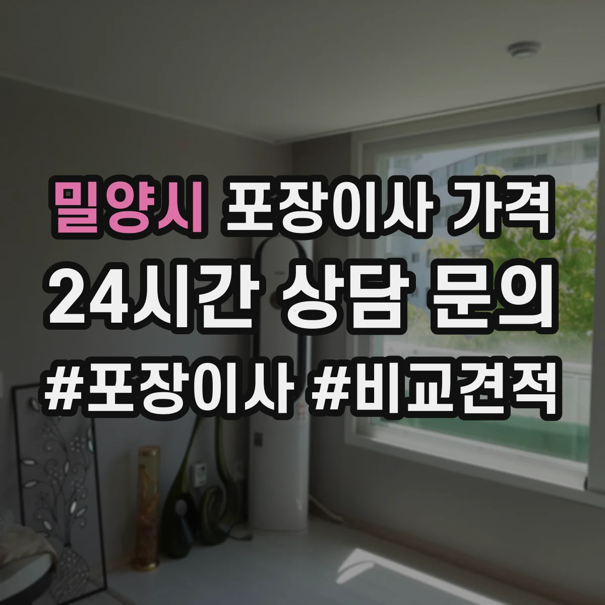 밀양시 포장이사 가격