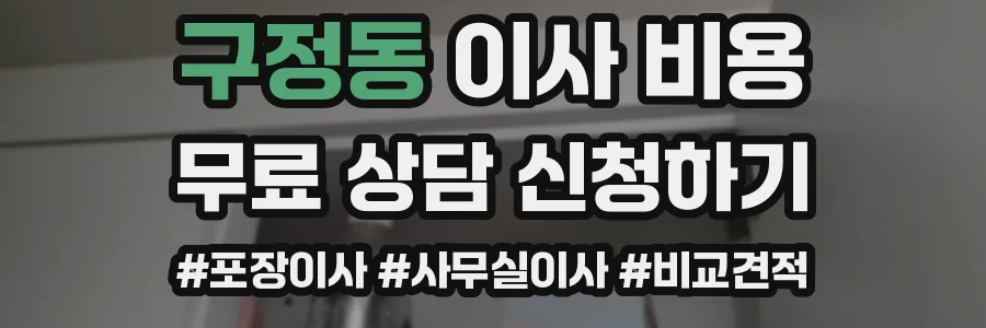 구정동 이사 비용