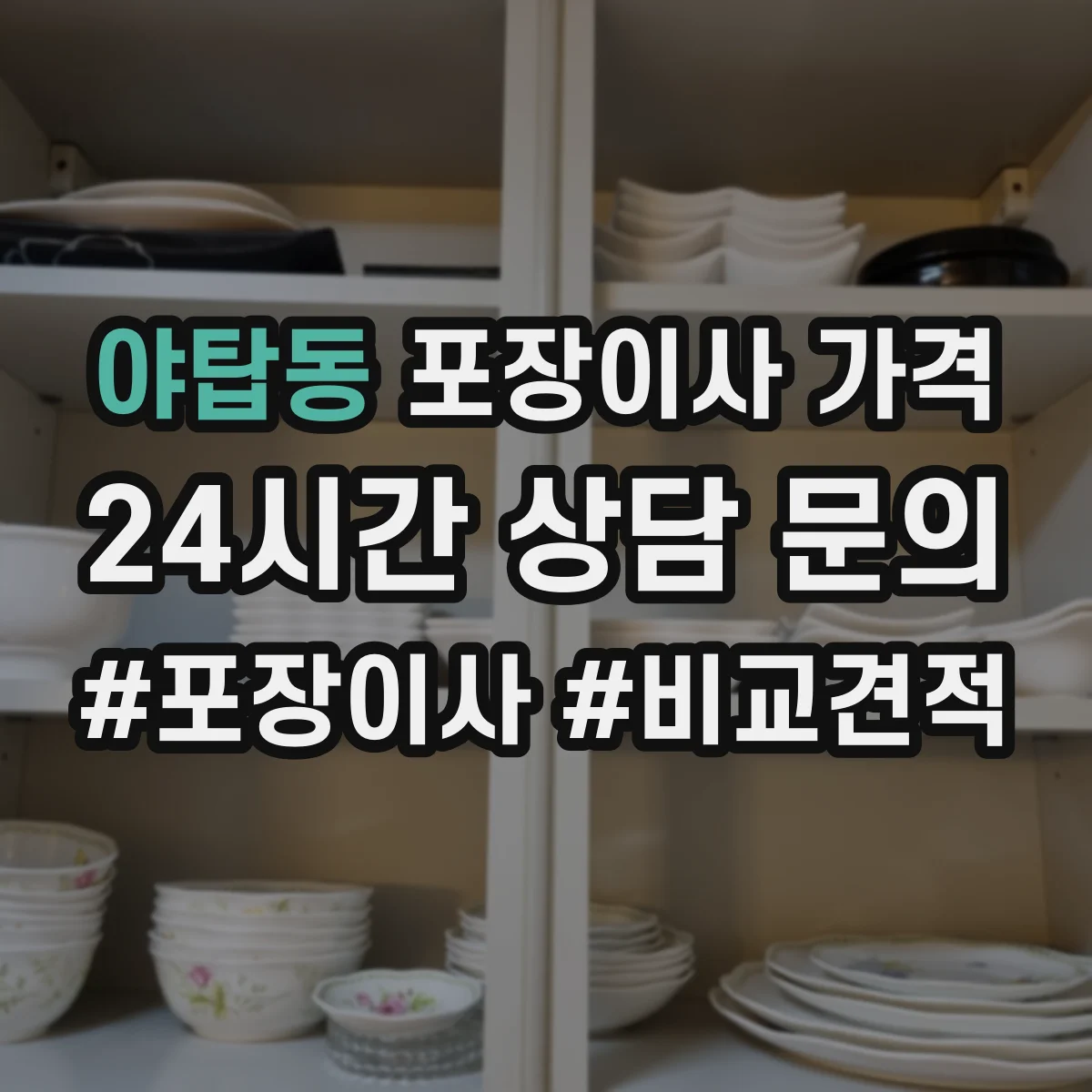 야탑동 포장이사 가격