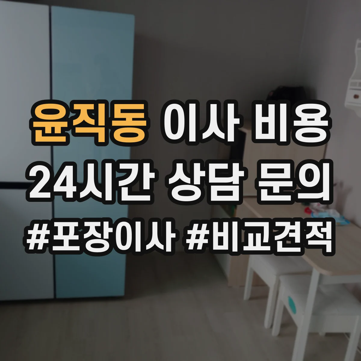 윤직동 이사 비용