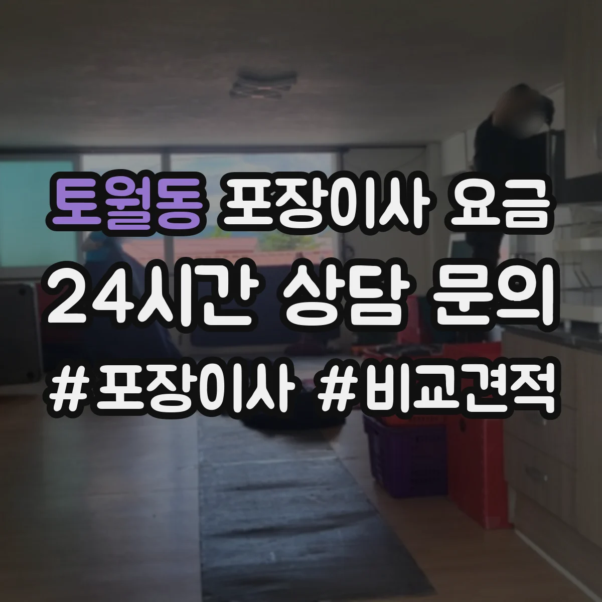 토월동 포장이사 요금