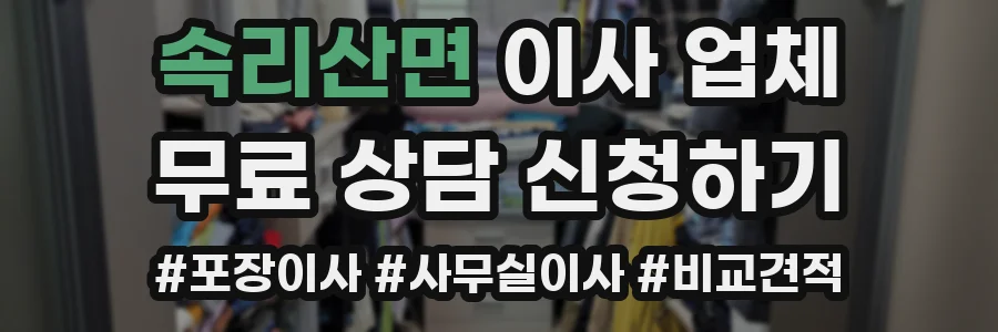 속리산면 이사 업체