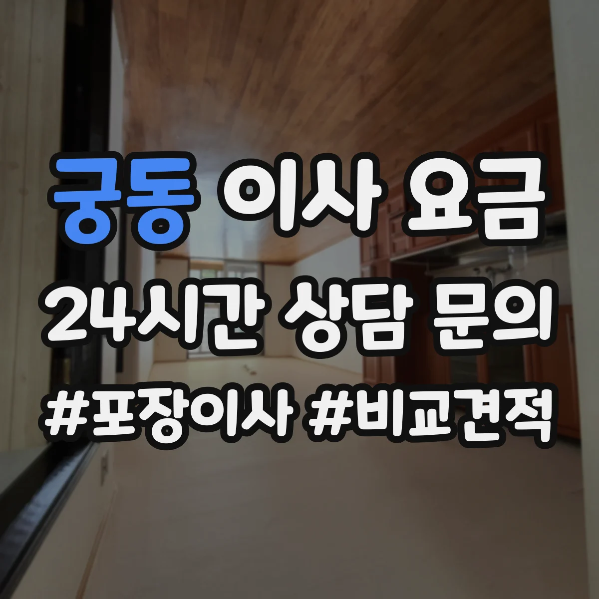 궁동 이사 요금