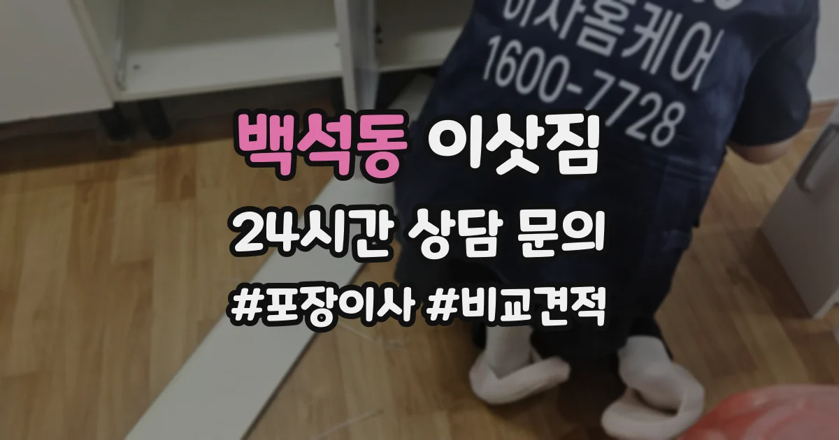 백석동 이삿짐