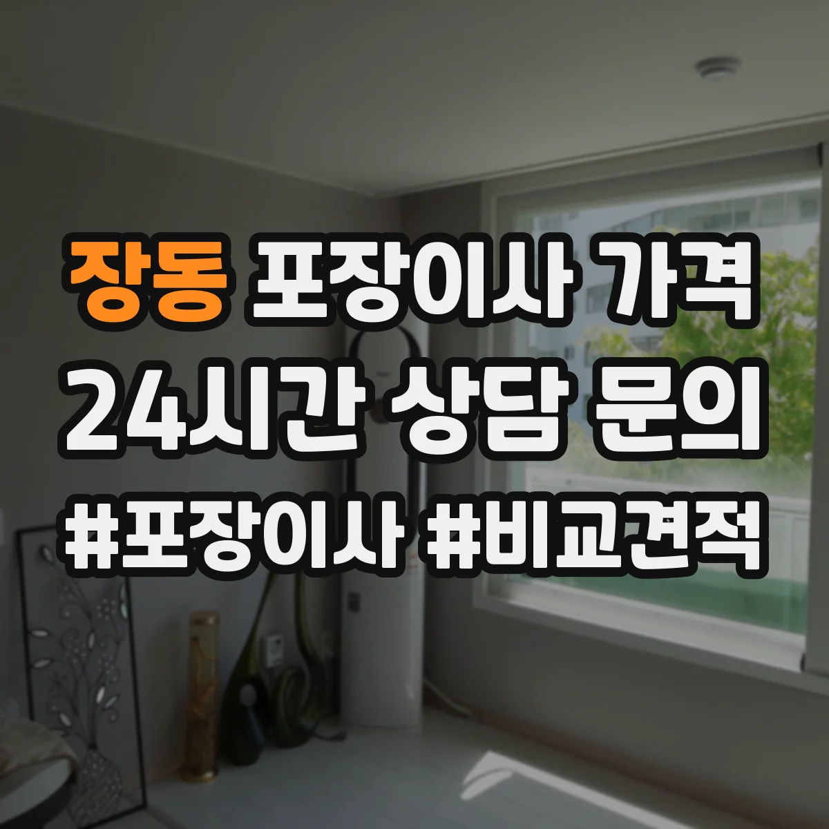 장동 포장이사 가격